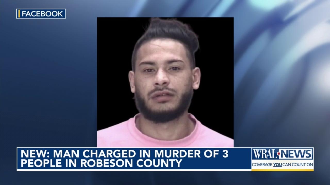 Man charged in triple murder in Robeson County