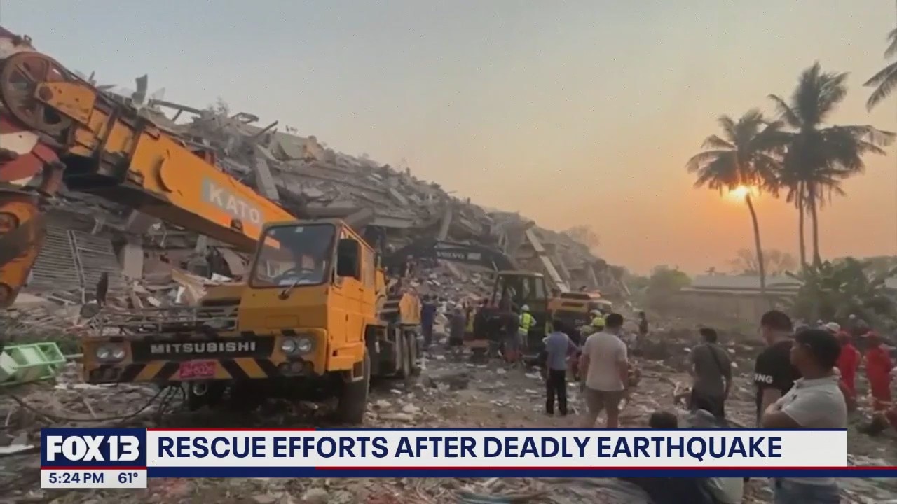 Rescue efforts continue after deadly earthquake in Burma and Thailand