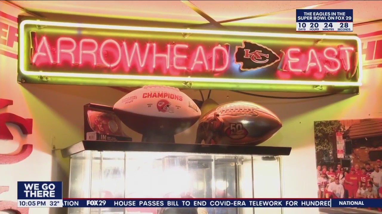 Chiefs bar in South Philadelphia finds itself behind enemy lines for Super Bowl LVII