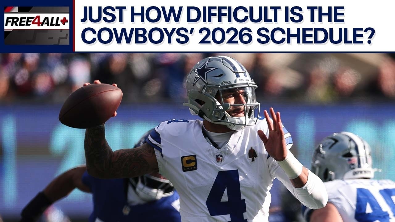 How difficult is the Cowboys' 2026 schedule? | Free 4 All+