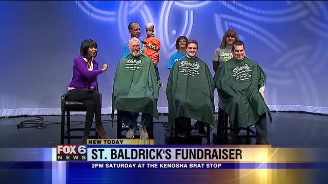 Two FOX6 WakeUp producers get their heads shaved for a good cause