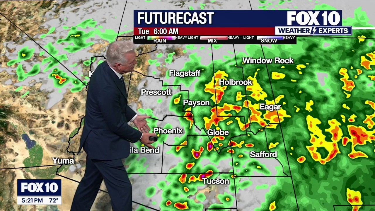 Week begins with storm hovering over Arizona