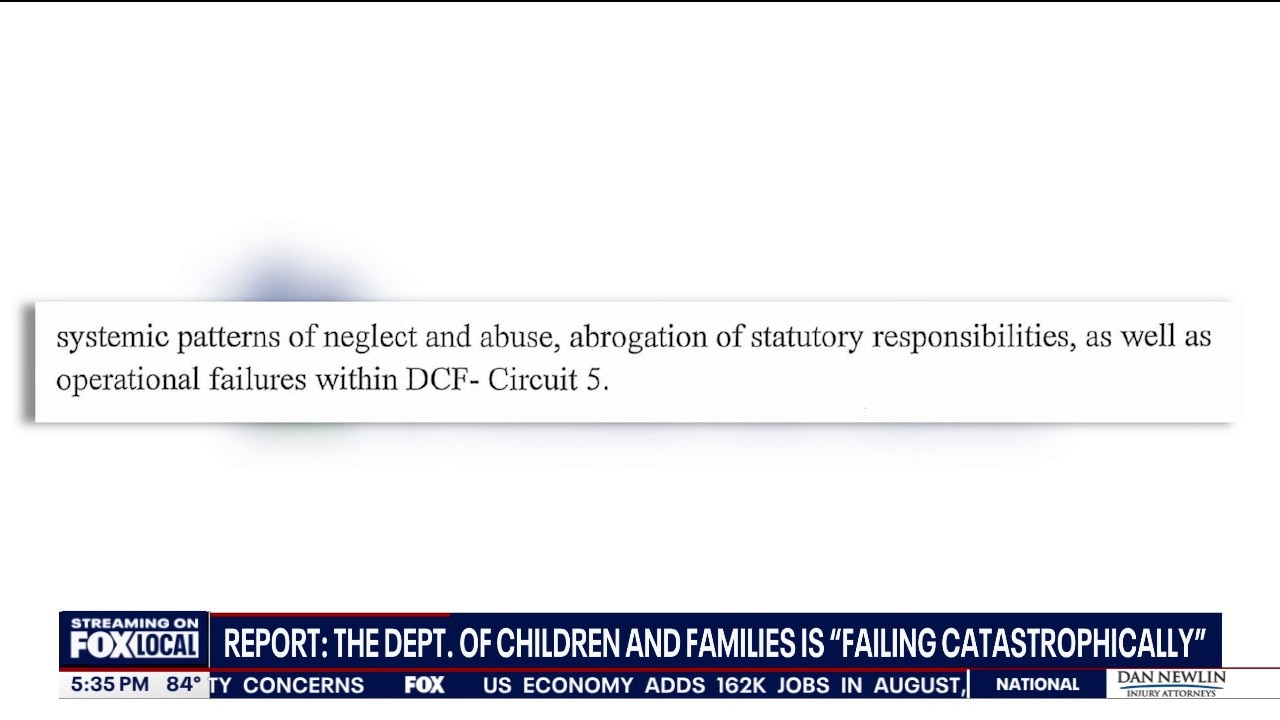 Report finds Florida DCF is 'failing catastrophically'