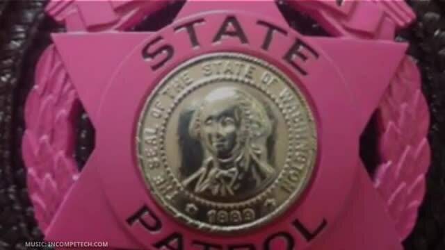 Troopers wear pink badge to honor breast cancer awareness month