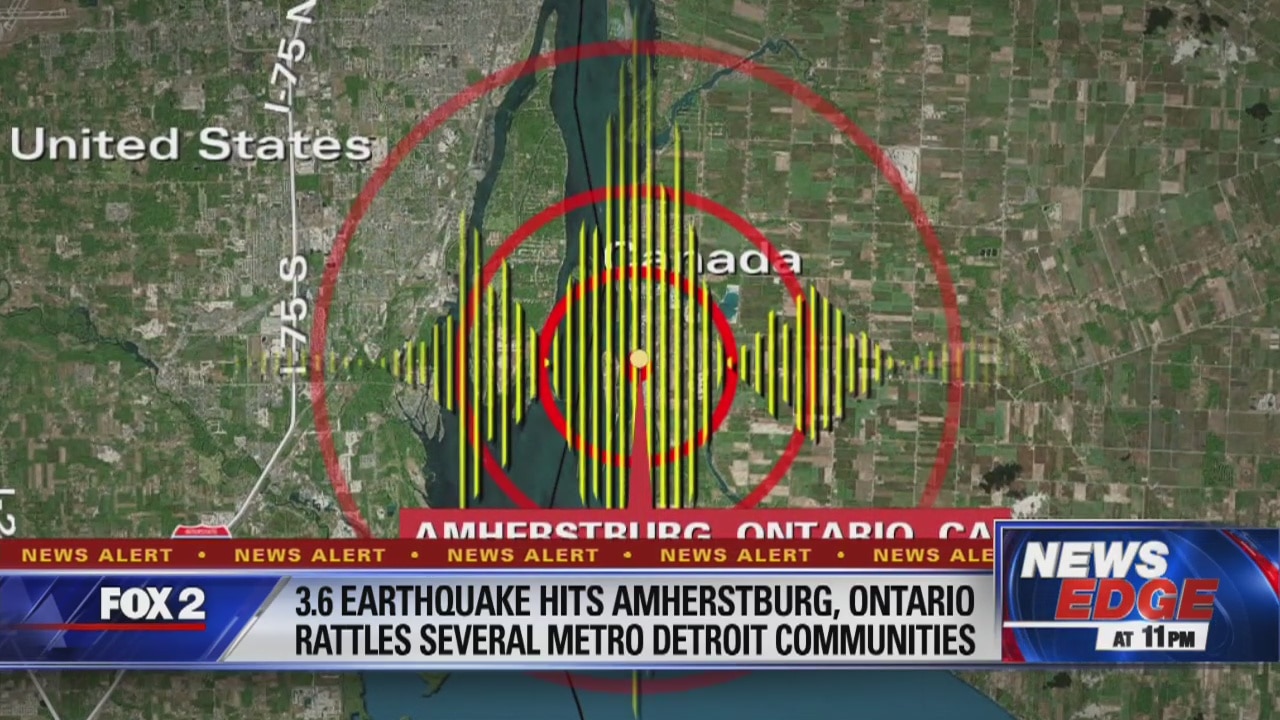 3.6 magnitude earthquake rattles metro Detroit