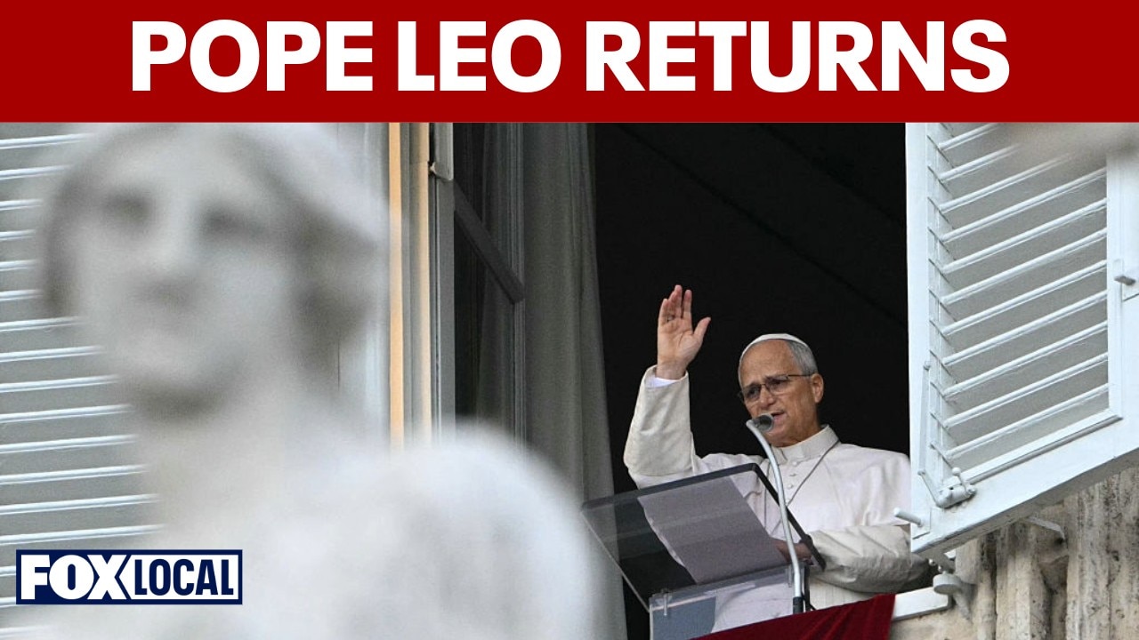 Pope Leo returns to Vatican, four days after lung cancer surgery