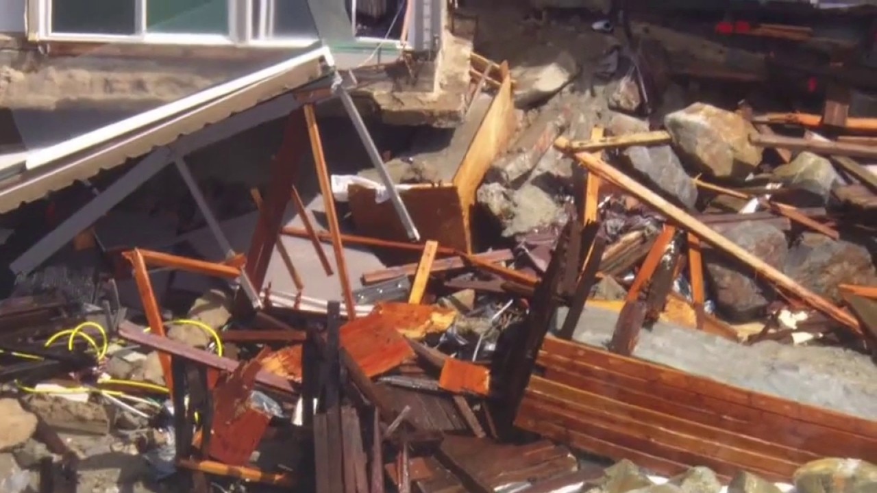 Dana Point homes damaged by powerful waves
