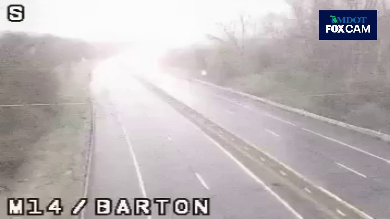 Lightning flashing on M-14 and Barton