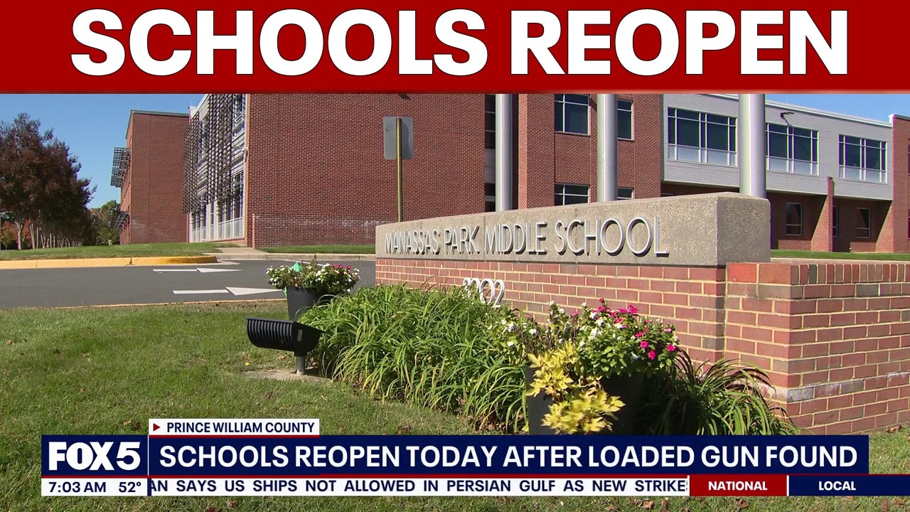 Manassas Park schools reopen Tuesday after loaded gun found on campus