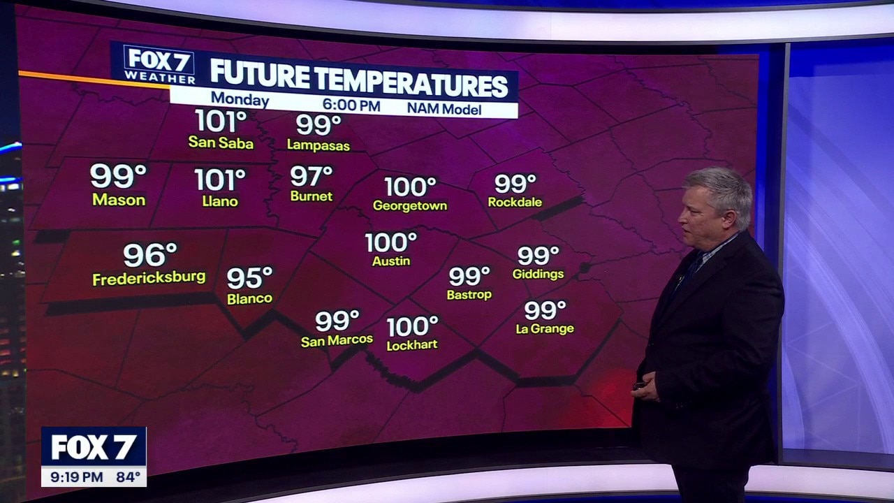 Austin weather: Triple-digit heat continues for Central Texas this week