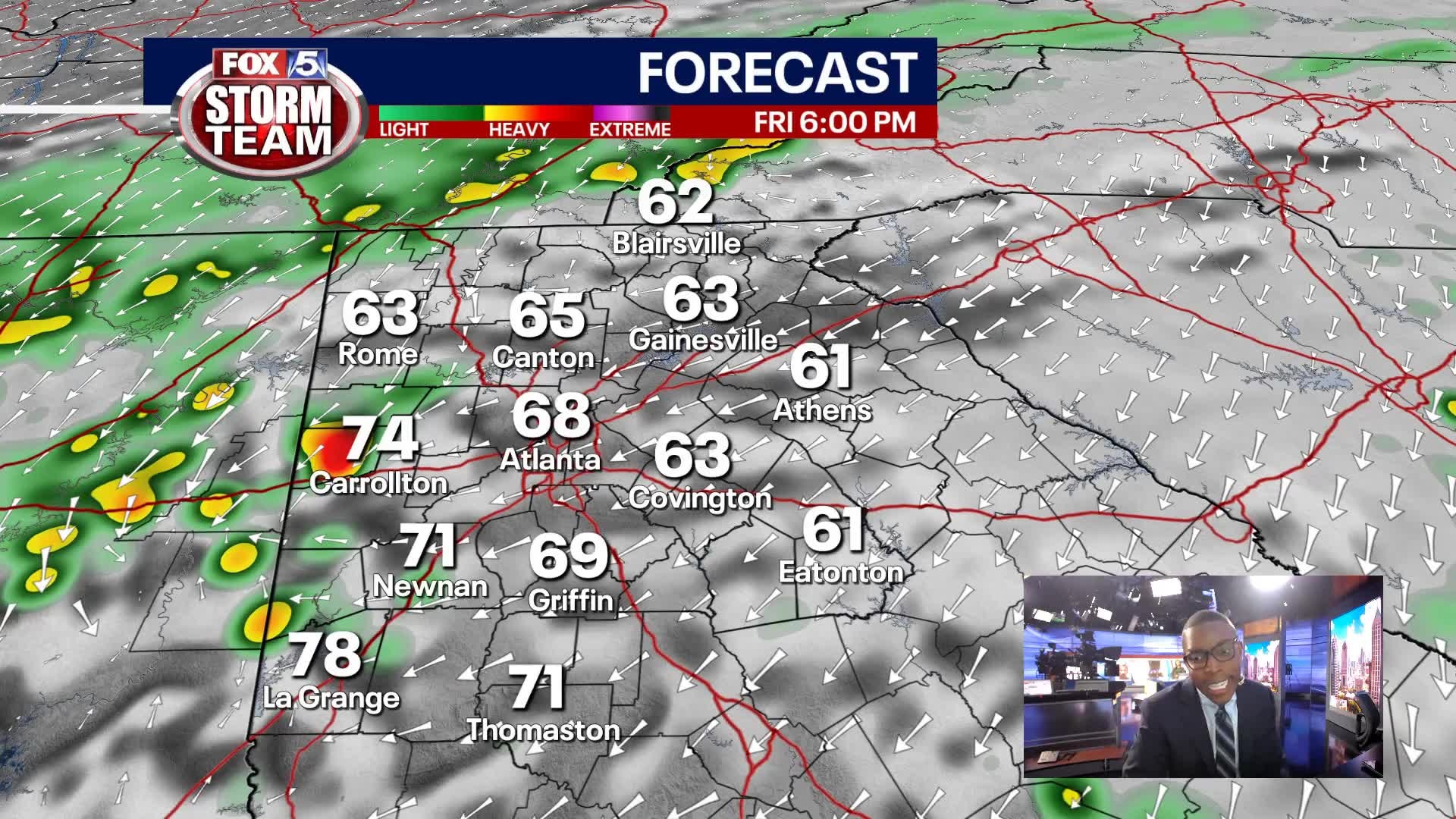 Thursday Evening Forecast
