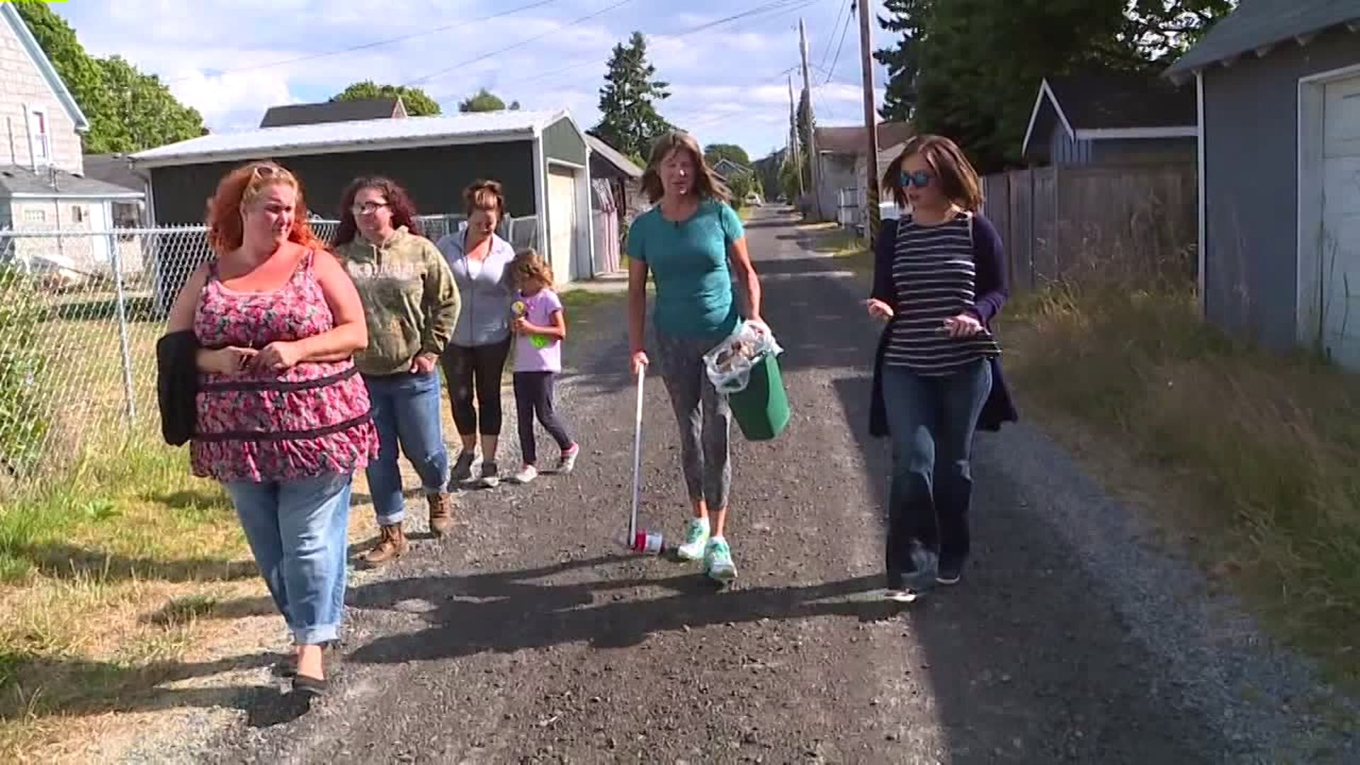 Residents clean up streets, alleys