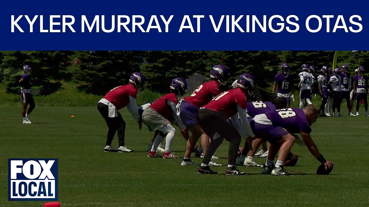Kyler Murray practices at Vikings OTAs