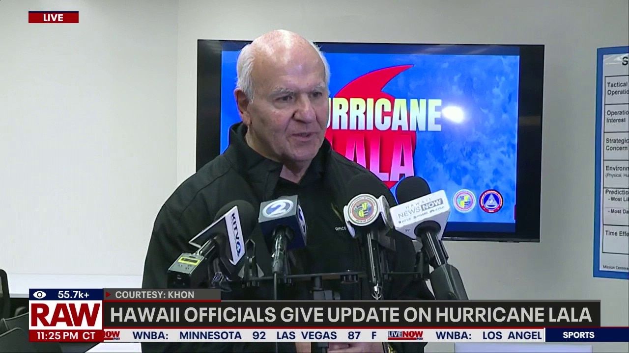 Hawaii officials give update on Hurricane Lala