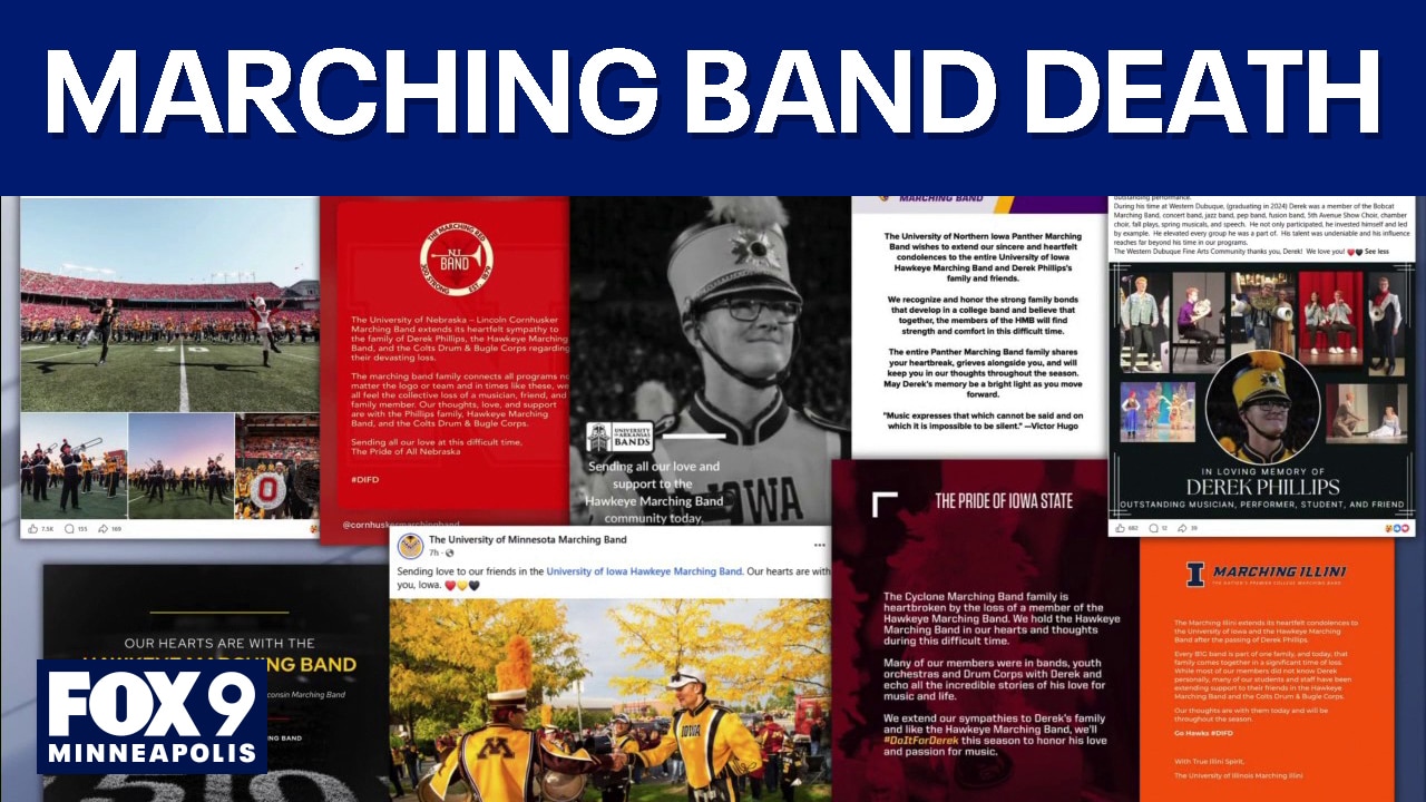 Iowa band member dies after collapsing during Hawkeye game