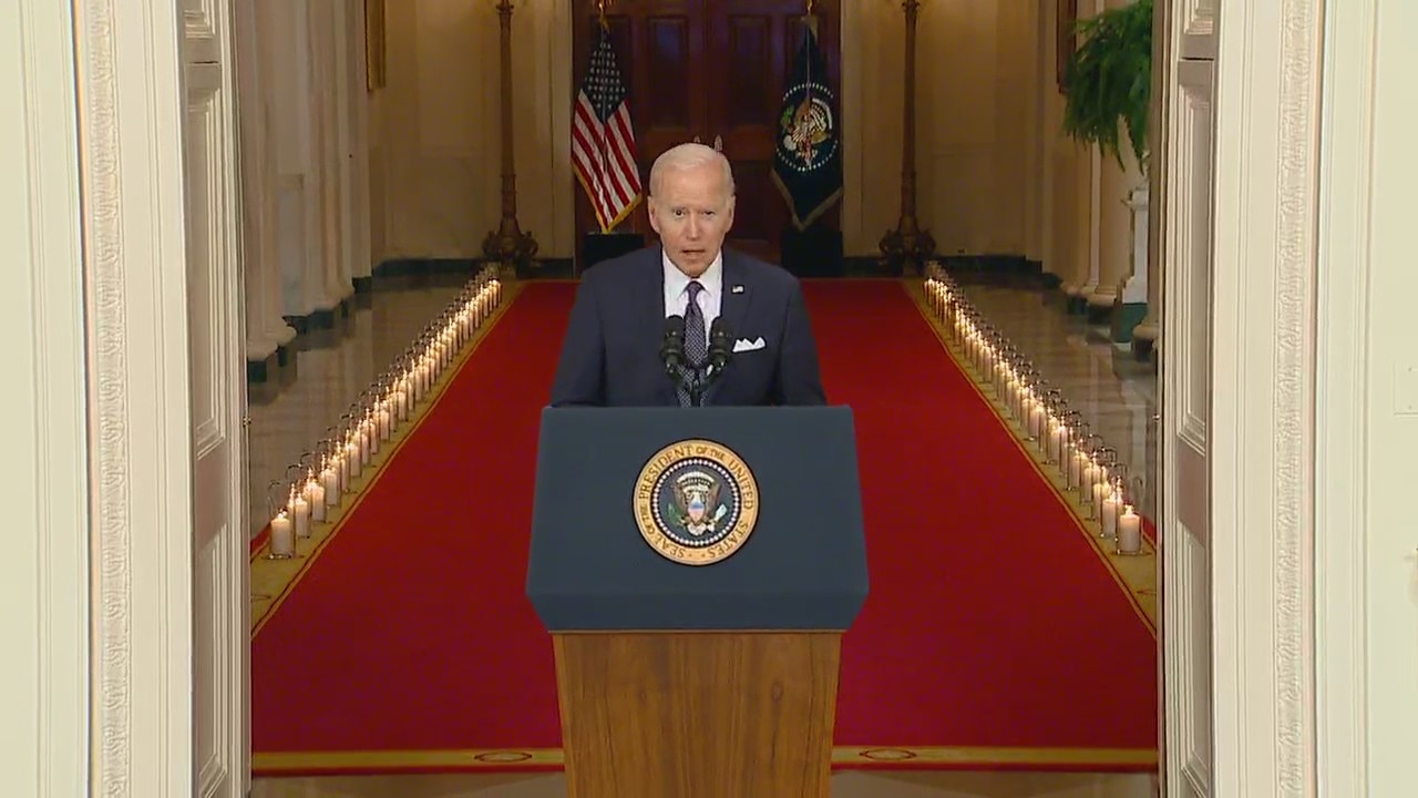 President Biden discusses gun legislation