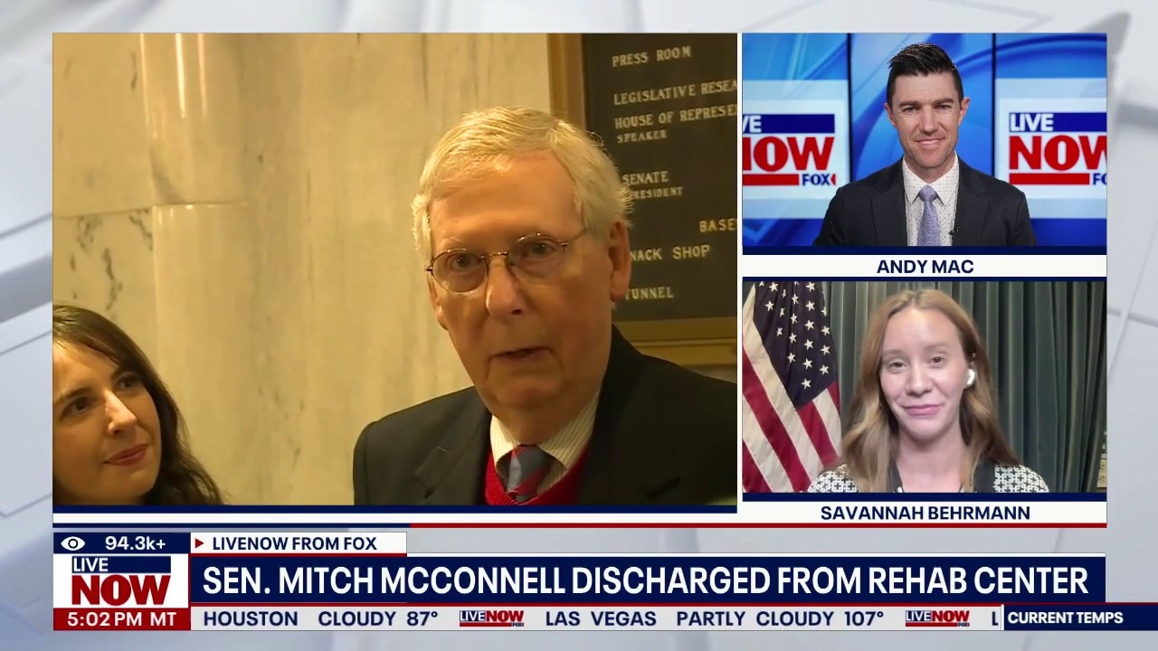 Mitch McConnell discharged from rehabilitation center