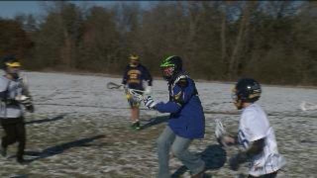 Chip plays Lacrosse, learns game play