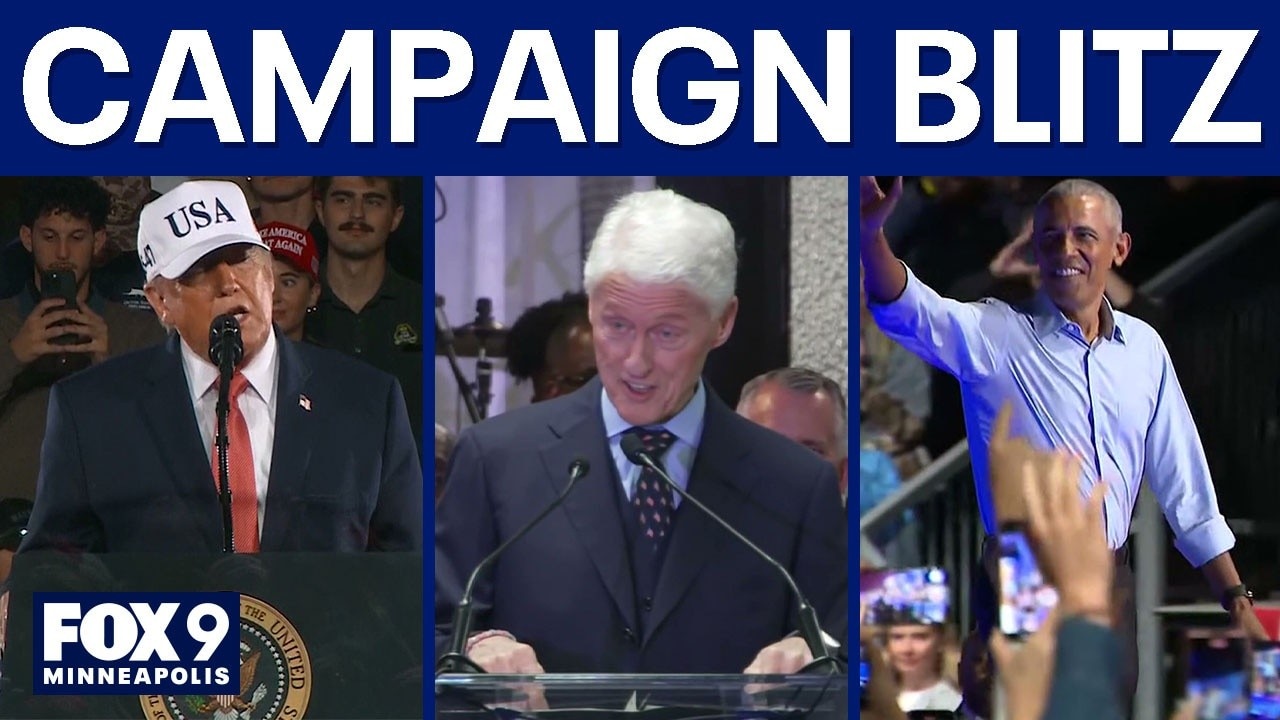 Trump, Obama and Clinton hit campaign trail