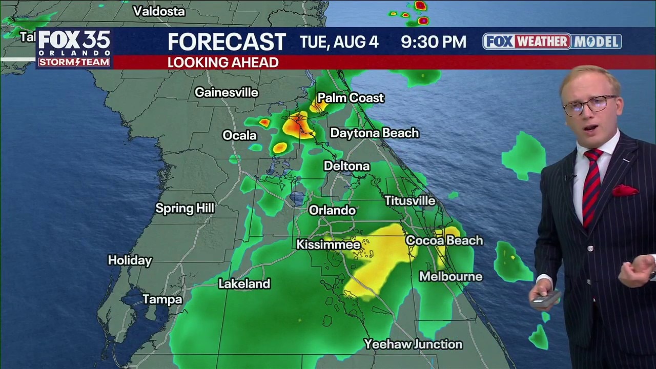 Orlando Weather Forecast: Tracking showers