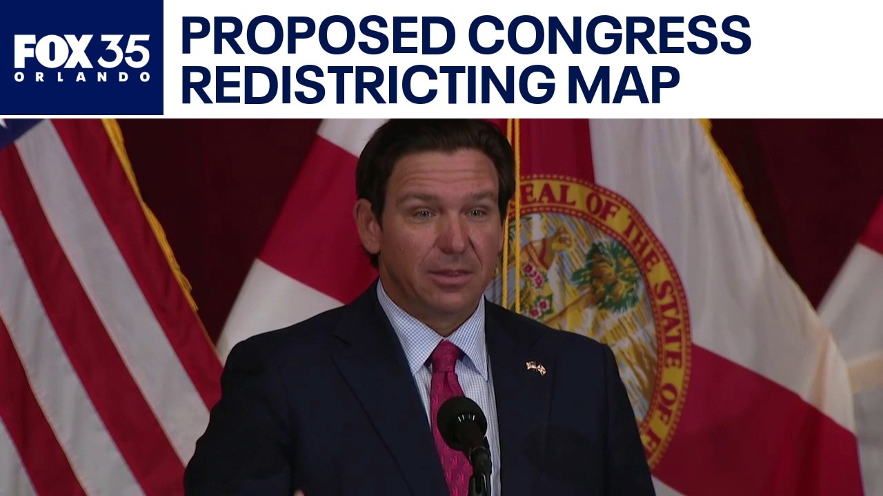 Florida Gov. Ron DeSantis adds more GOP seats in congress redistricting map
