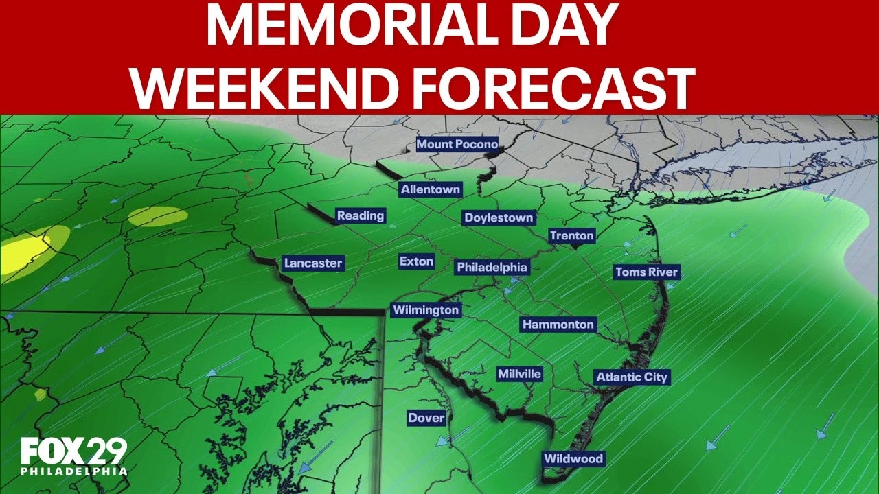Memorial Day weekend forecast: Rainy, cold holiday weekend ahead