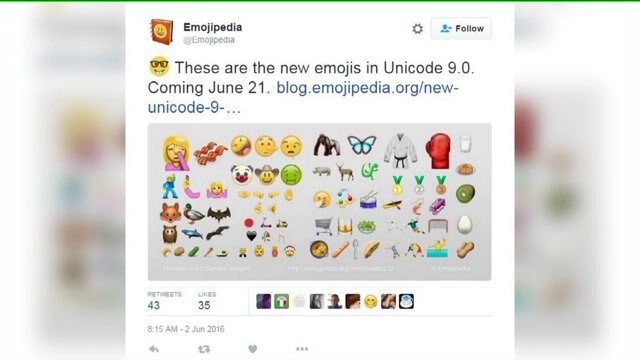 Here`s a sneak peek at the newest emojis