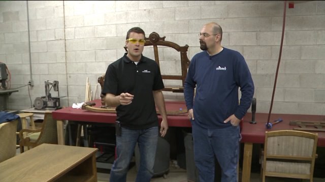 Chip learns how to take apart a 140-year-old piece of furniture