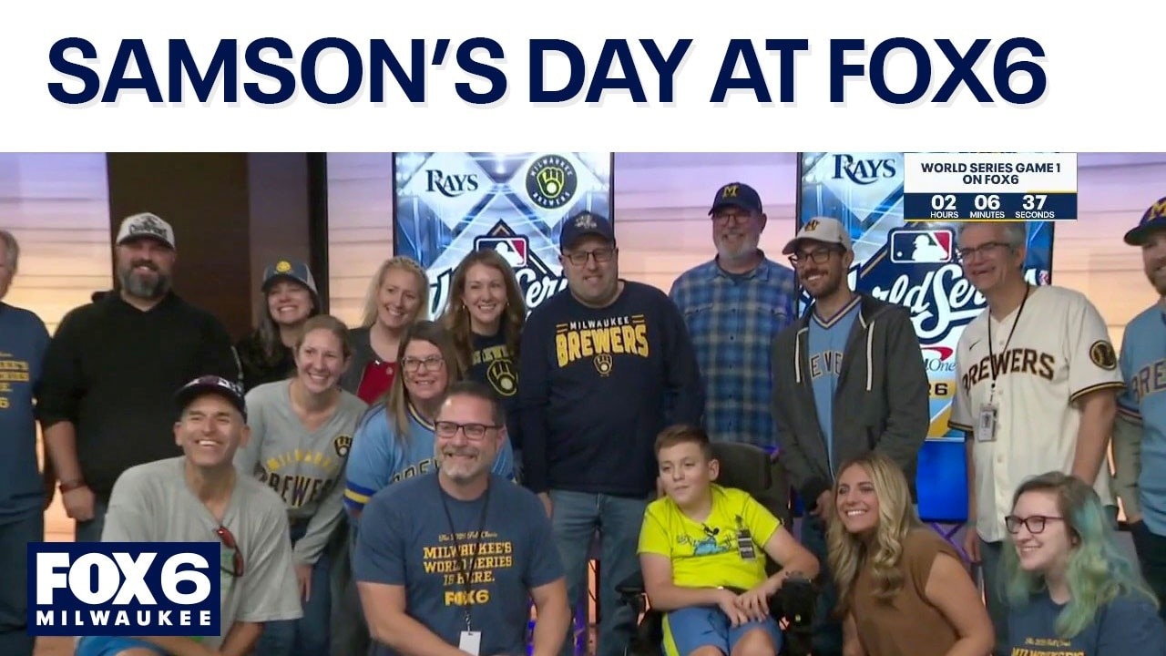 World Series: Young Brewers fan who went viral visits FOX6
