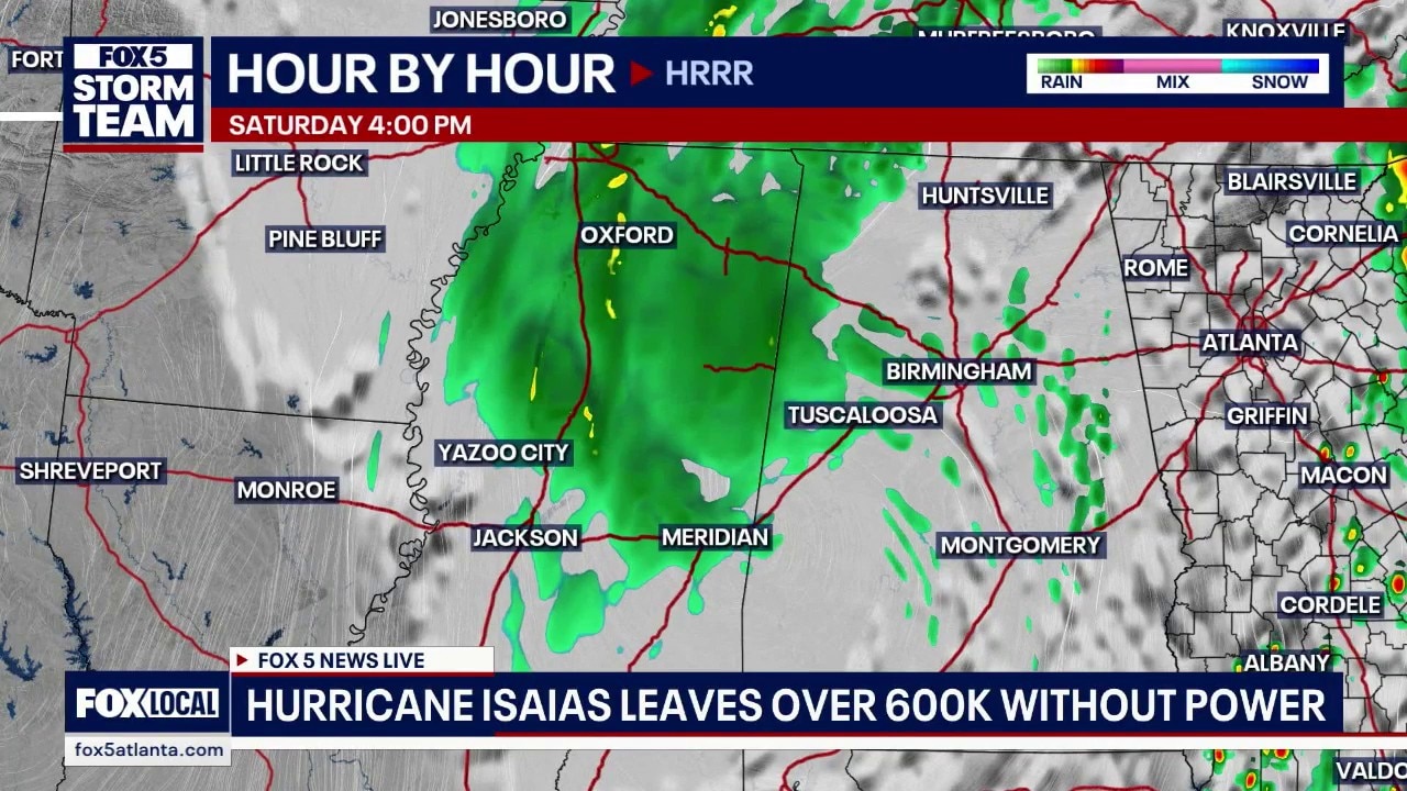 Latest weather forecast for Georgia vs. Alabama game