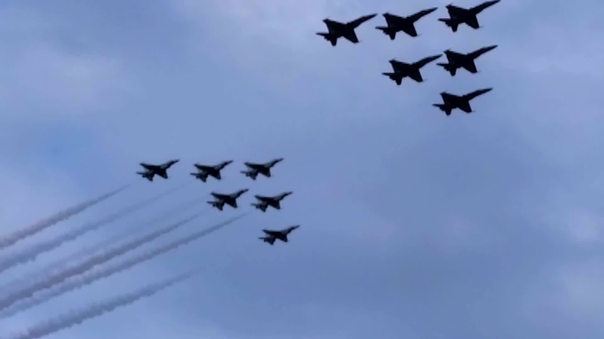 Blue Angels and Thunderbirds