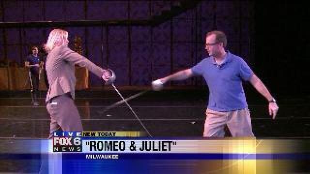 Laura learns how to sword fight with Milwaukee Ballet