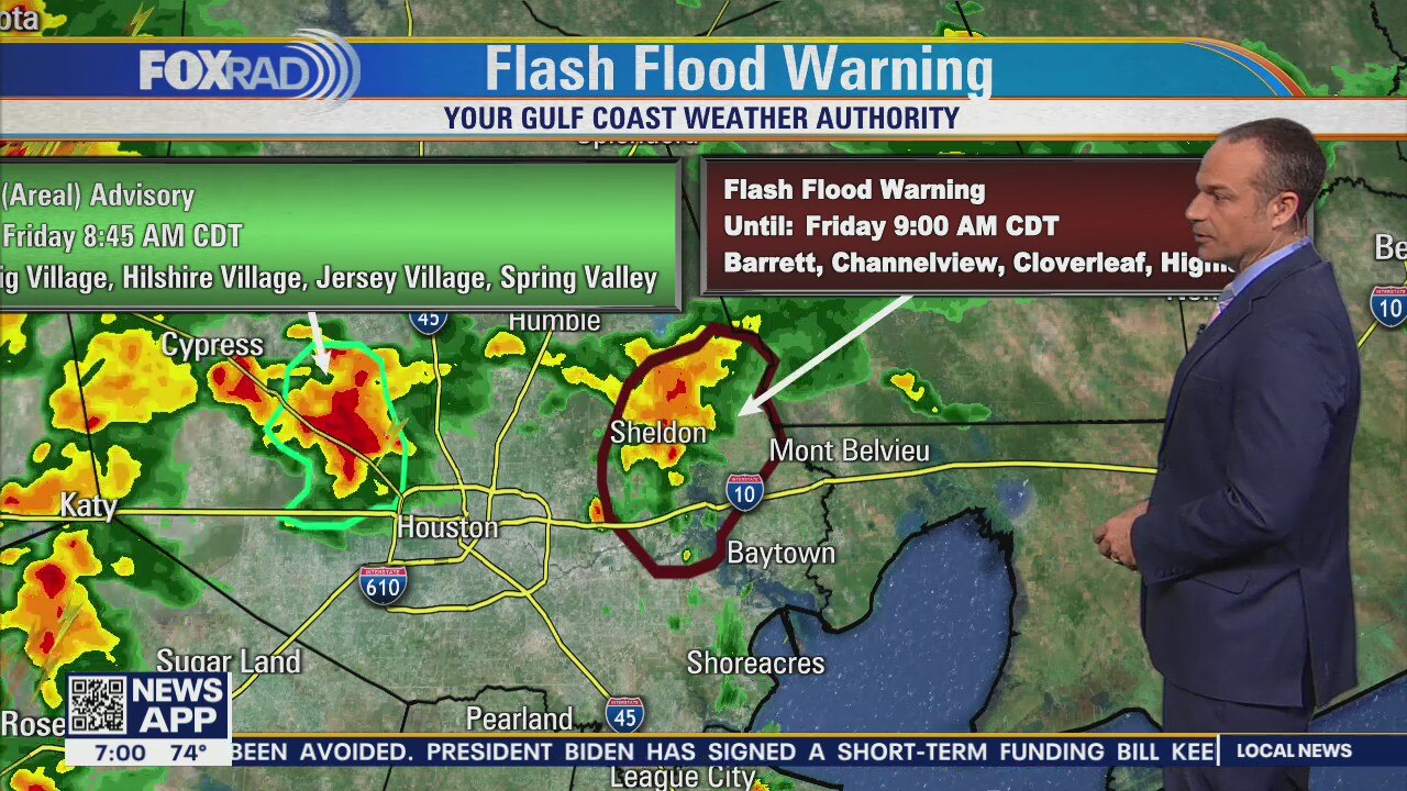 Flash flood warning for NE Harris County until 9 a.m.