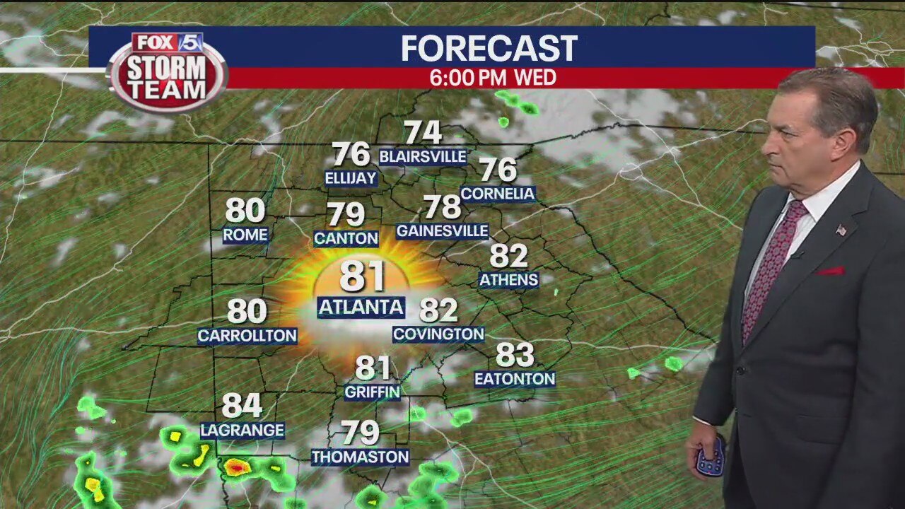 Tuesday evening forecast
