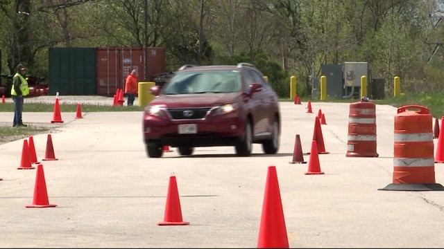 Drivers test their skills on and off the road through Tire Rack Street Survival course