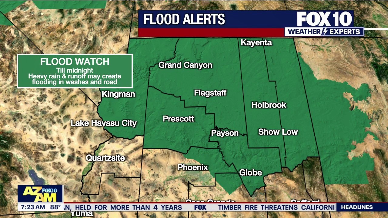 Flood watches issued across Arizona