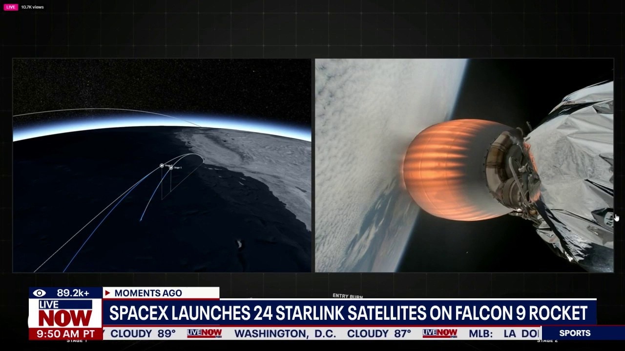 SpaceX launches 24 Starlink satellites on Falcon 9