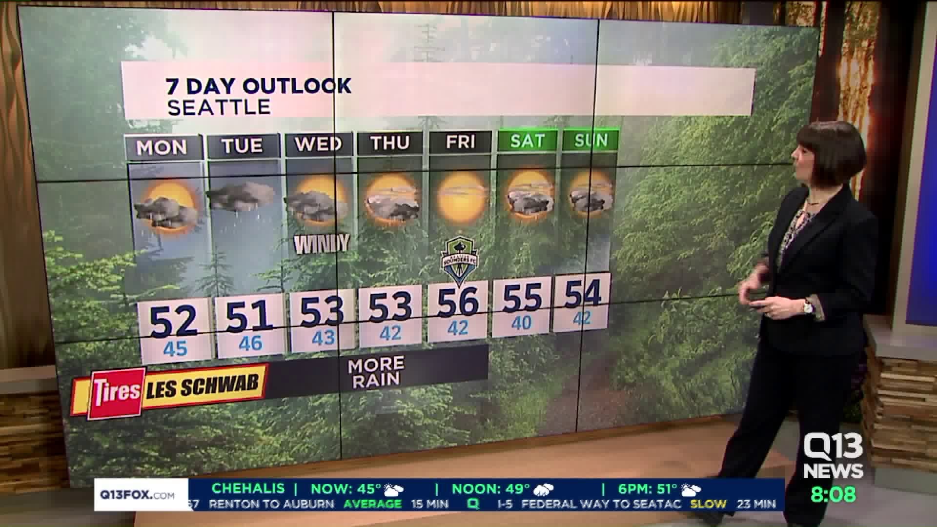 Q13 News Monday forecast