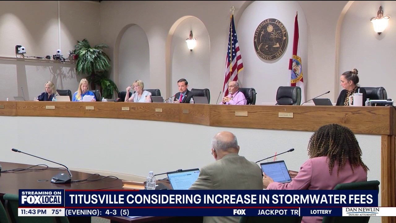 Titusville City Council moves forward with potential 100% stormwater fee hike
