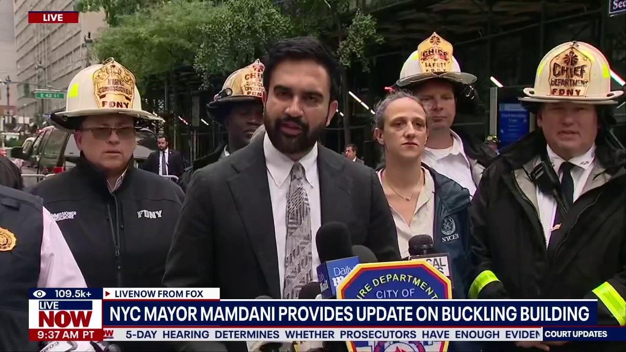 NYC officials on unstable building in Manhattan