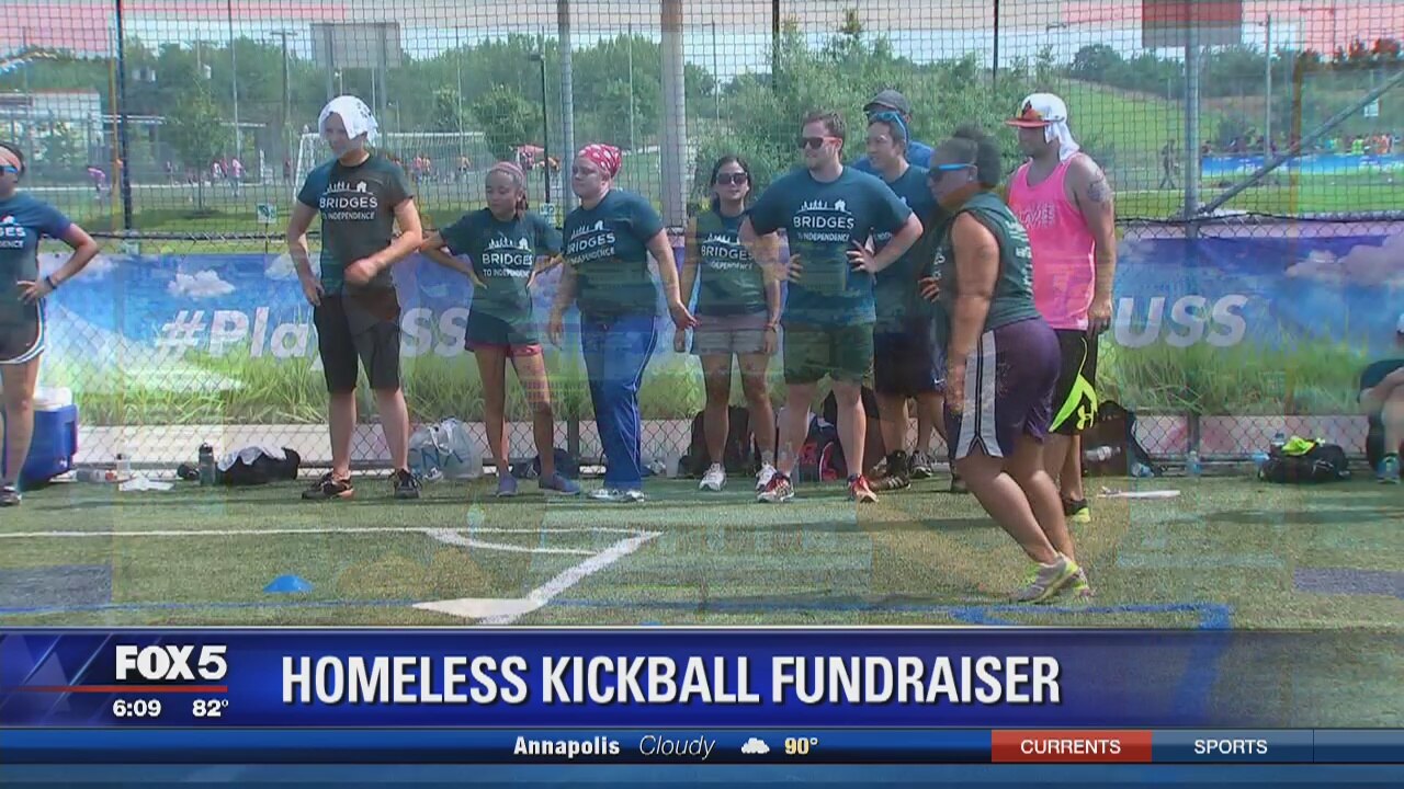 Homeless kickball fundraiser