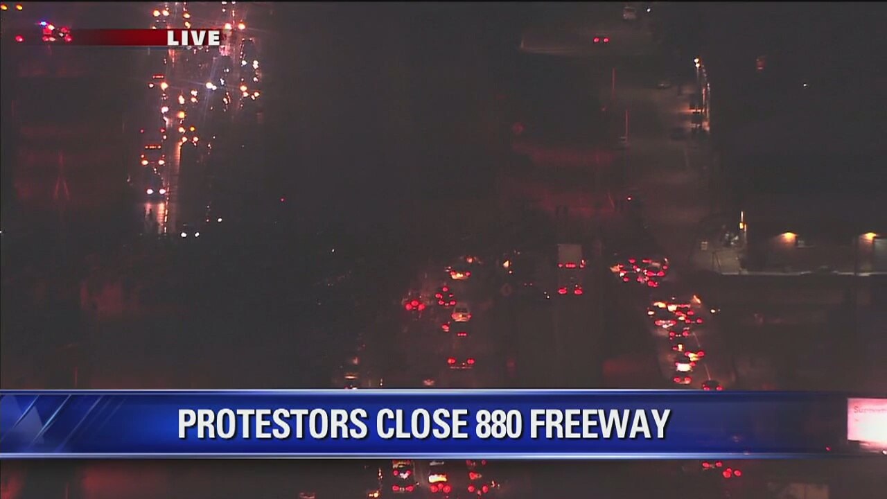 Protestors Close 880 Freeway