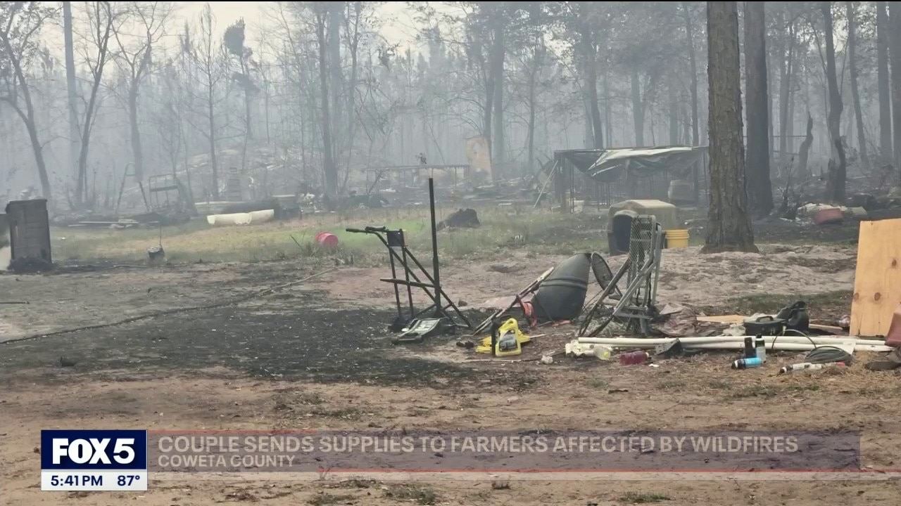 Couples helps farmers affected by South Georgia fires
