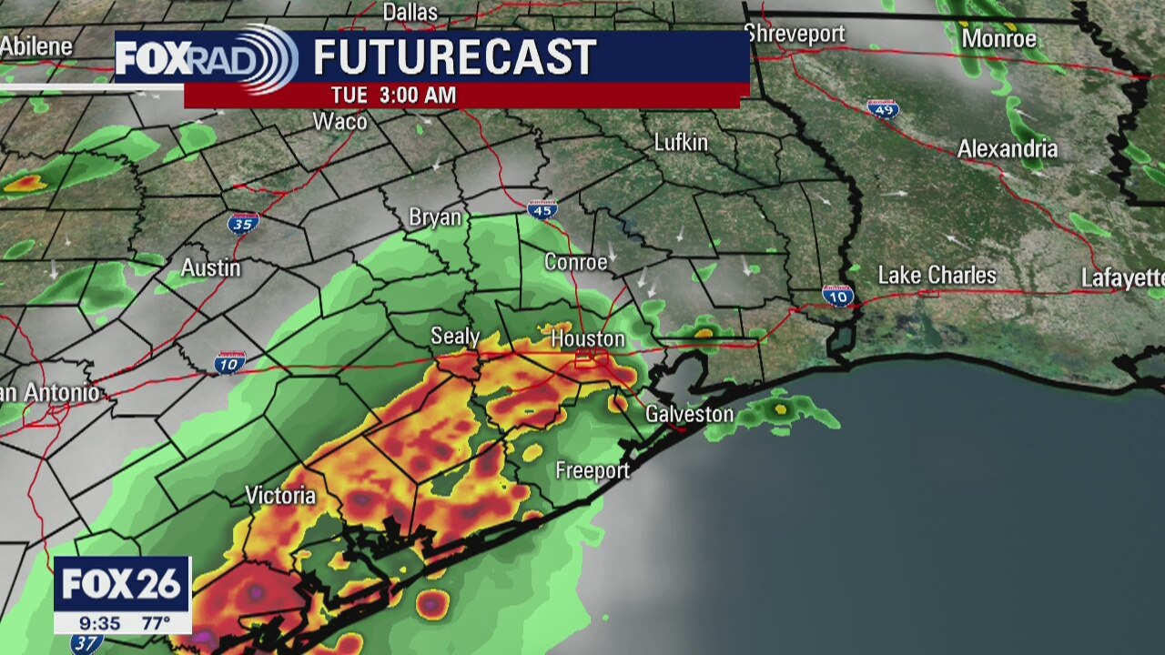 Tuesday morning weather forecast