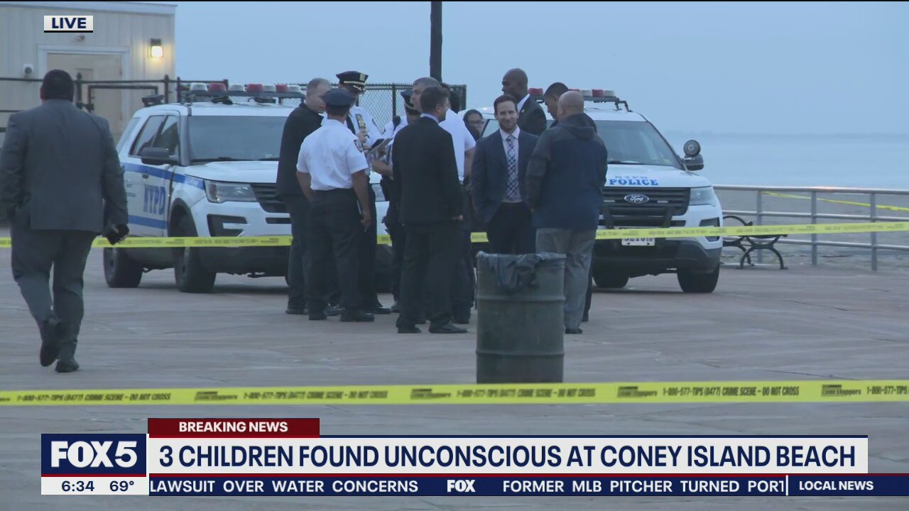 3 children found unconscious on Coney Island beach