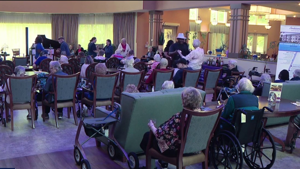 Couple inspires seniors with lively dance parties