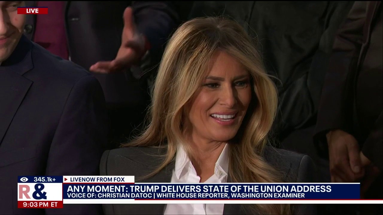 WATCH Trump's entrance into the House for his State of the Union address
