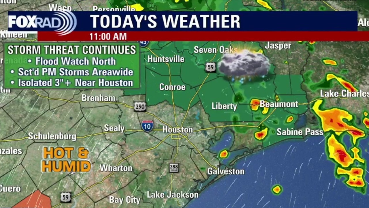 Houston weather: Storm threat continues on Thursday