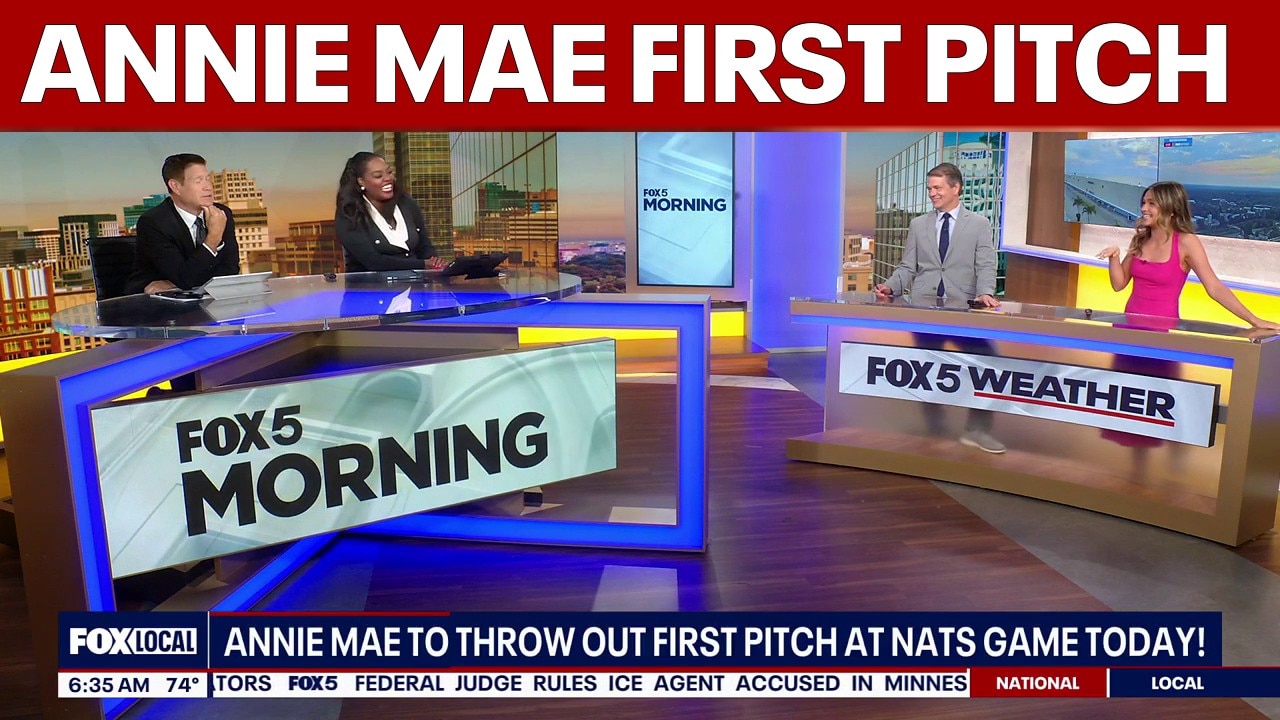 Annie Mae throws out first pitch at Nats game Thursday