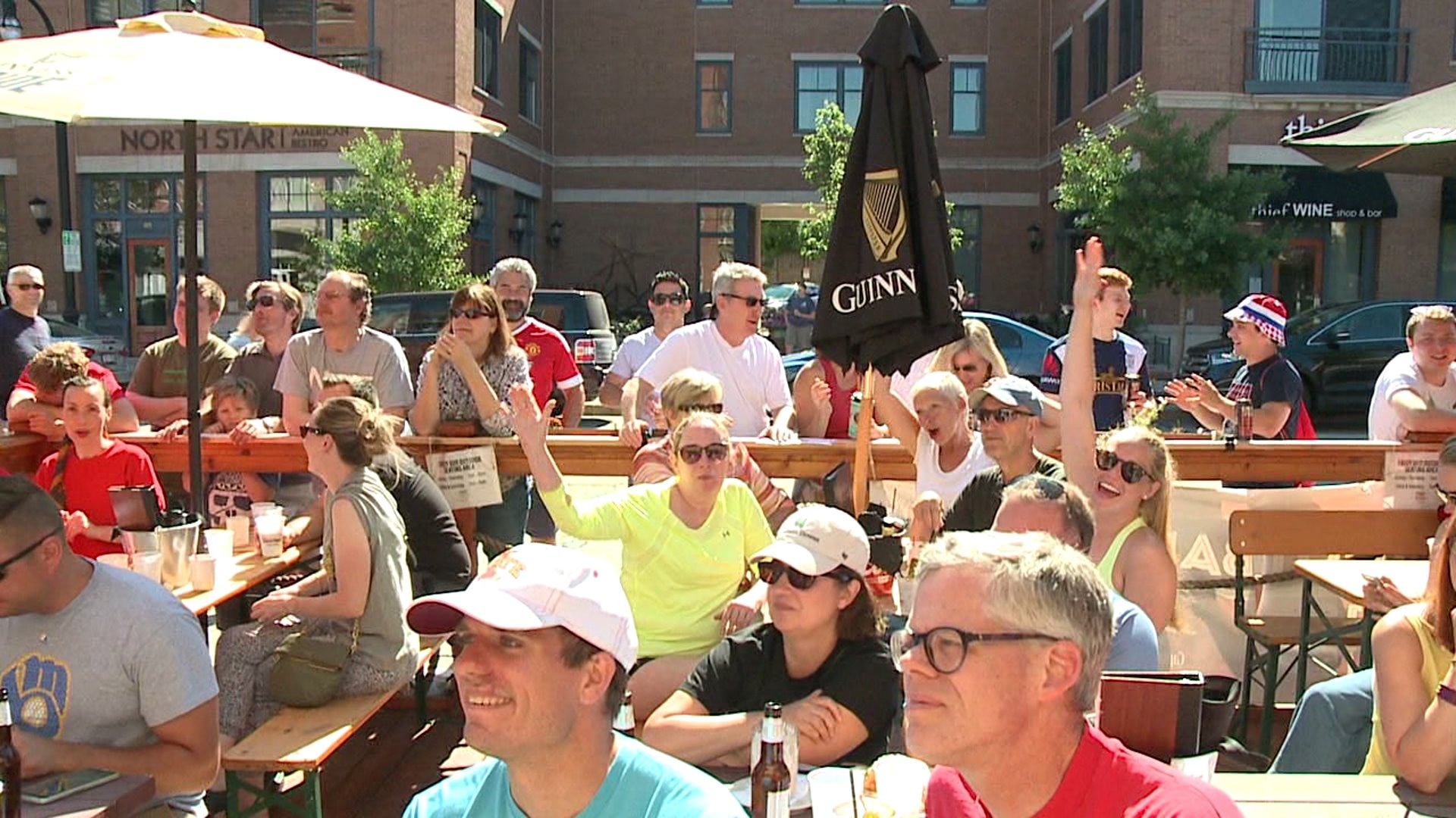 Three Lions Pub World Cup game
